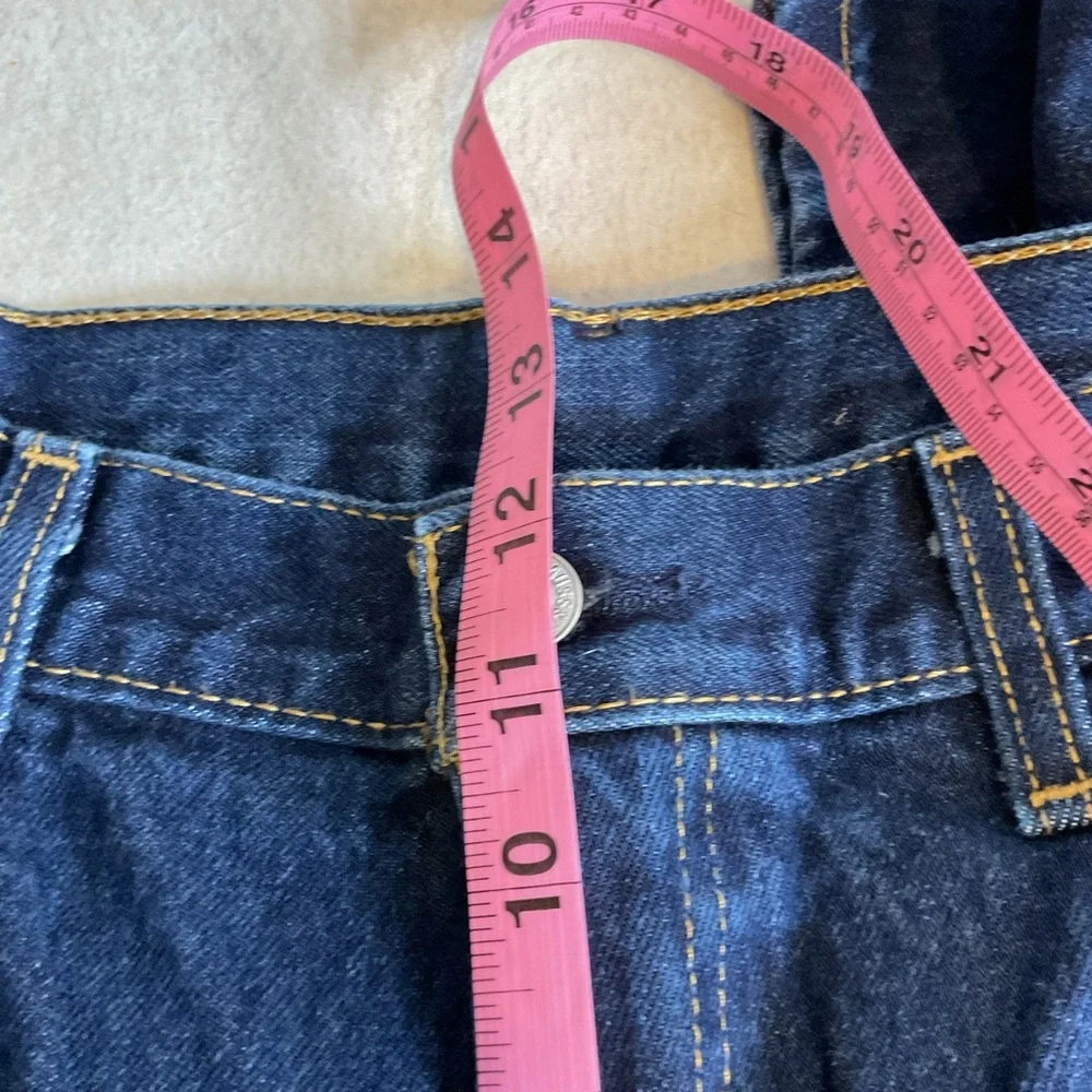 Levi's 505 Regular Fit Dark Wash Blue Jeans 100% Cotton‎ Size 40x30